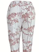 Women's oversized woven printed summer pants - Image 6