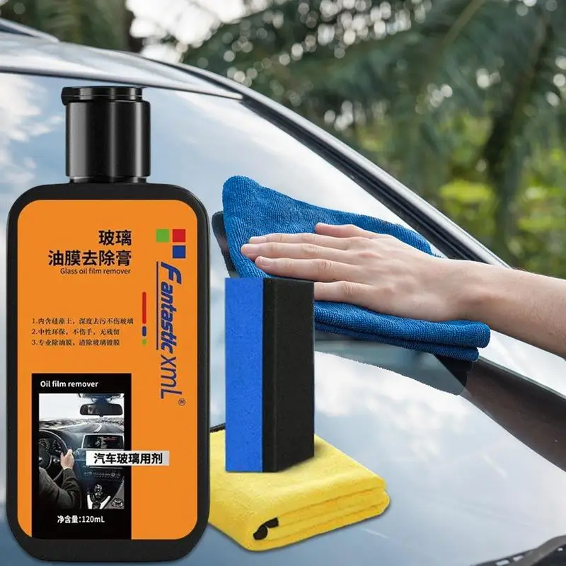 Oil Film Remover Car Anti fog Cleaner Auto Car Glass Oil Film Removing