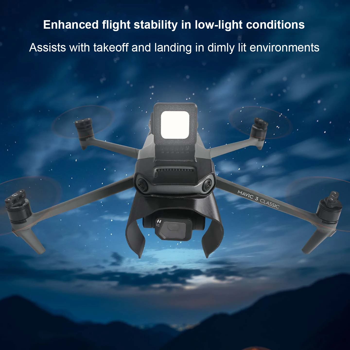 Feux Navigation LED + Protection Caméra pour DJI Mavic 3 Classic
