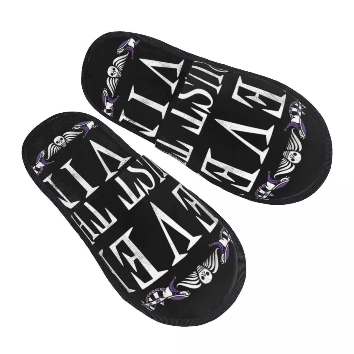 

Memory Foam Slippers Women Cozy Warm Goth Occult Halloween Witch Quote House Slippers