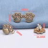 2Pcs Cat Paw Shaped Adjustable Jean Button Waist Buckle Snap Pants Buckle Extender Replacement Jeans Button Attacher Pins 5