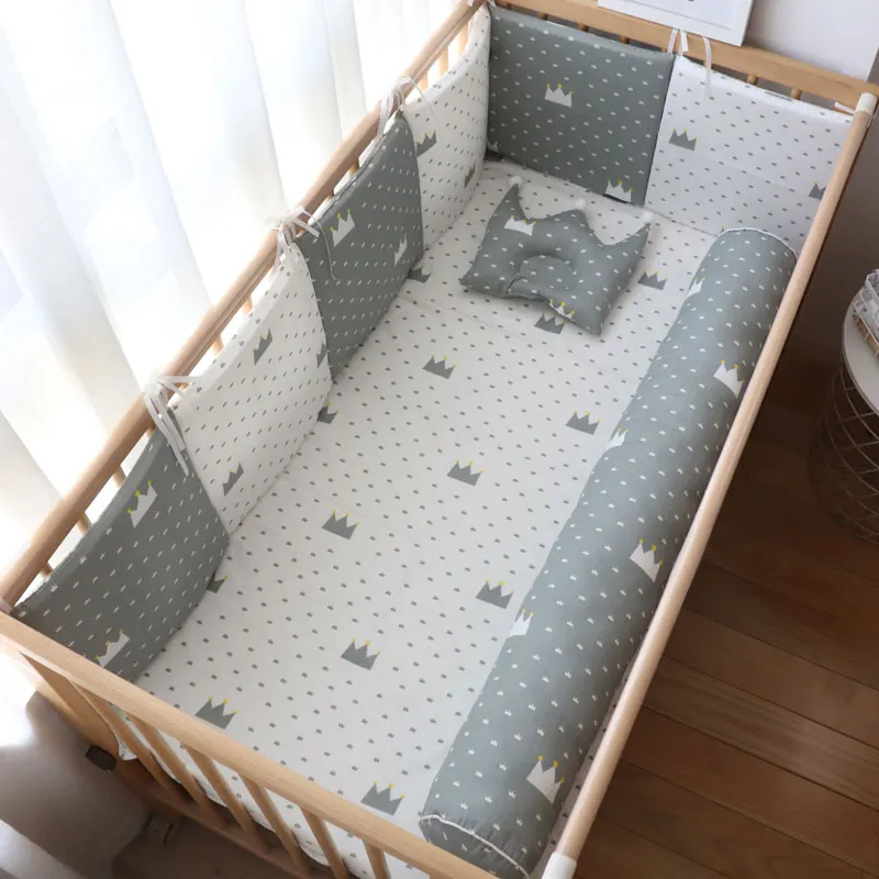 Baby Bumpers In The Crib Protector For Newborns Nordic Baby Room Decor Children Thick Soft Cot Bumper For Boy Girl Infant Bed crib bumper