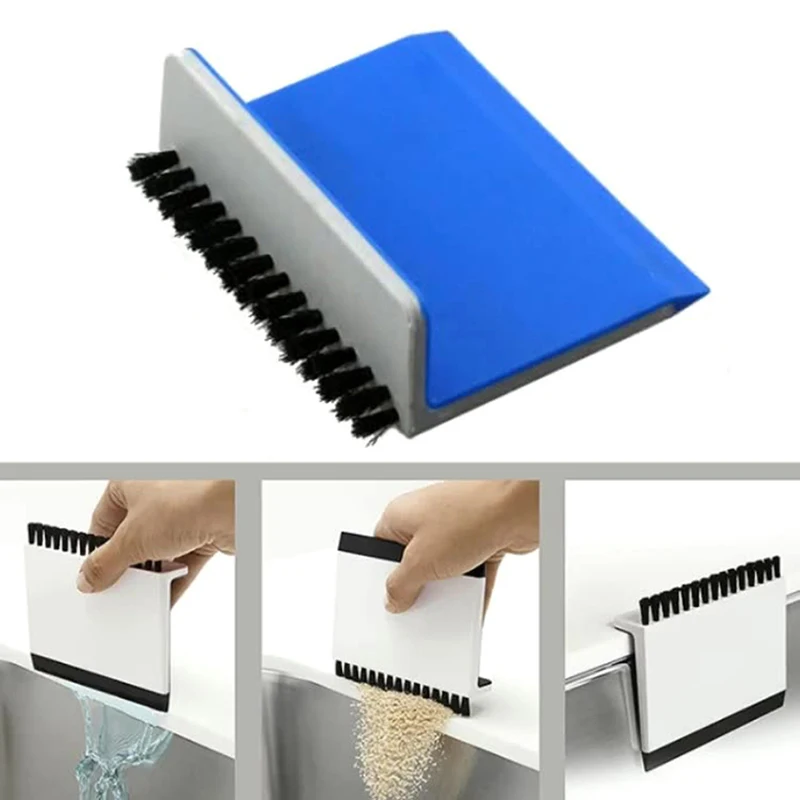 

Multipurpose Kitchen Sink Squeegee Cleaner Countertop Brush Wiper Vegetable Cleaning Brush Wiper Home Kitchen Tool Accessories