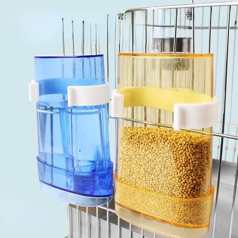 Bird Feeder Parrot Feeder Automatic Bird Waterer Food Feeder Dispenser for Parrot Parakeet Cockatiel Lovebird Cage Accessories