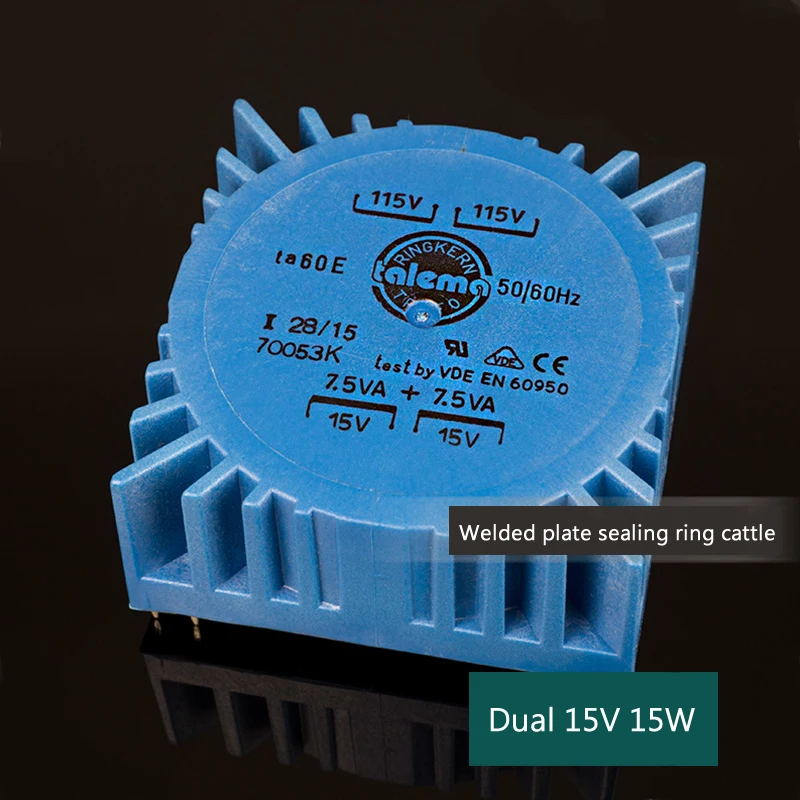 Doppio 15V 15W Nuovo Originale Importato Talema Quadrato Pcb Piastra Di Saldatura Anello Di Tenuta Trasformatore Toroidale Per Bovini 15Va