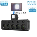 4 Outlets Black