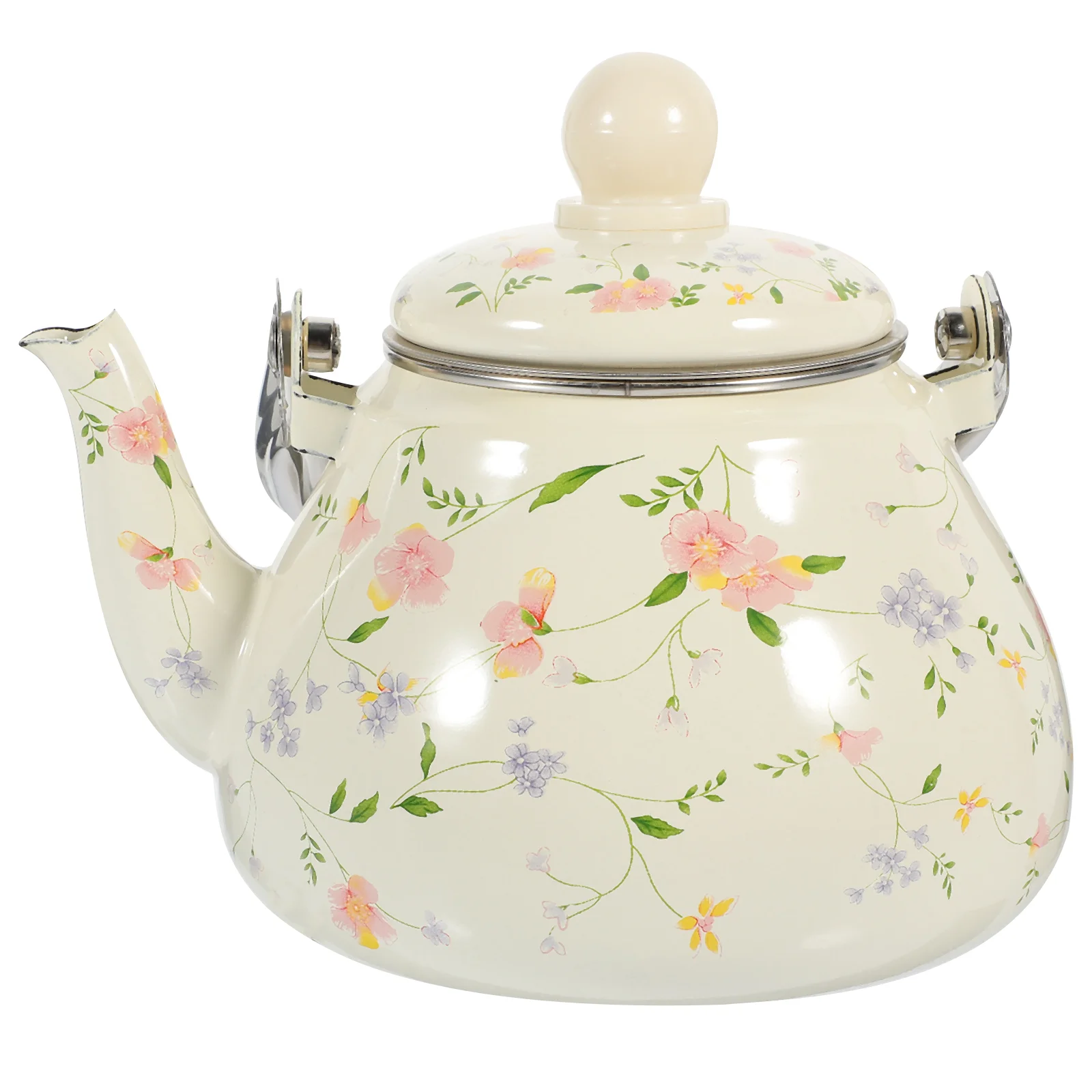 

Portable Enamel Water Kettle Large-capacity Tea Pot Stovetop Enamel Kettle Household Water Kettle