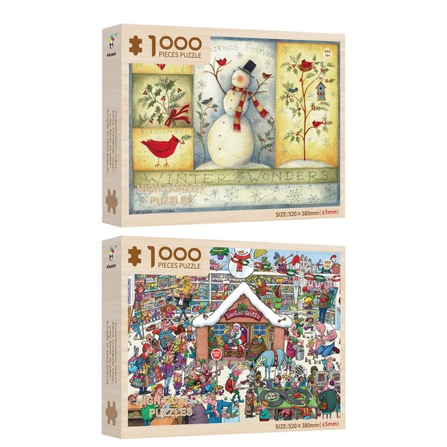 Christmas Advent Calendar Jigsaw Puzzle 1000 Pcs Wooden Christmas Countdown  Holiday Puzzles Home Party Christmas Decoration 2023 - AliExpress