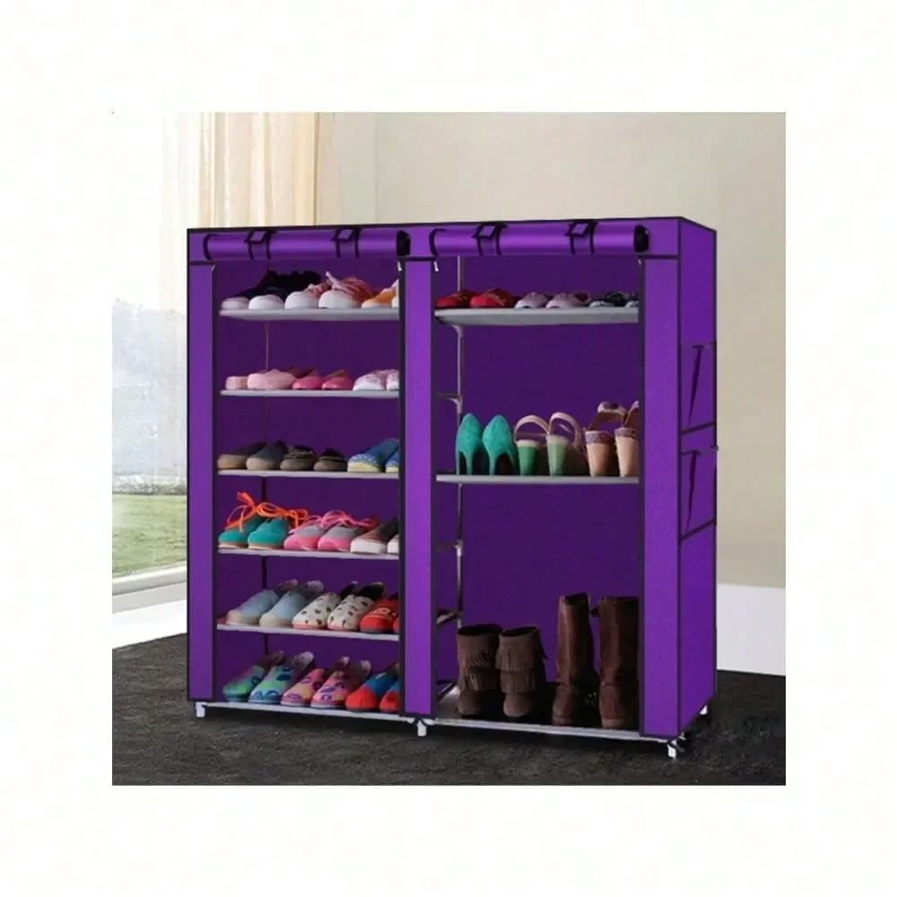 Rows 9 Lattices Combination Style Shoe Cabinet