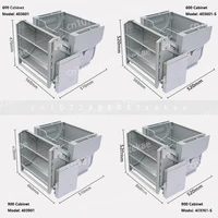 ลิฟต์แบบดึงลง, ชั้นวางของในครัว, ตู้เก็บของด้านบนตู้เย็น, ตะกร้ายกแบบสองชั้น, ตู้แขวนสองชั้น 2
