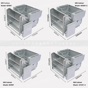 ลิฟต์แบบดึงลง, ชั้นวางของในครัว, ตู้เก็บของด้านบนตู้เย็น, ตะกร้ายกแบบสองชั้น, ตู้แขวนสองชั้น 2