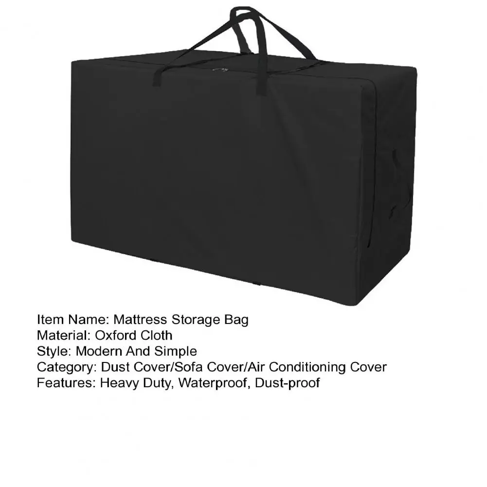 Folding Mattress Storage Bag Oxford Cloth Dust-proof Portable Handle Trifold Mattress Bedding Clothes Organizer Pouch Carry Case 5