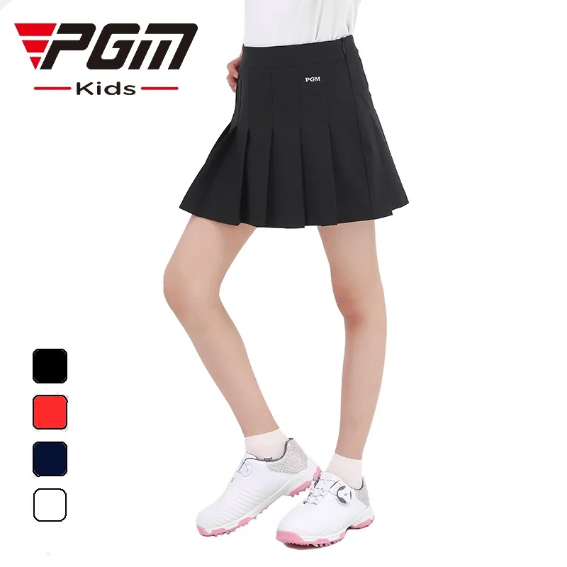 PGM Children's Golf Skirts Sports Clothing Girls Tennis Skirt Autumn Youth A-line Pleated Skort