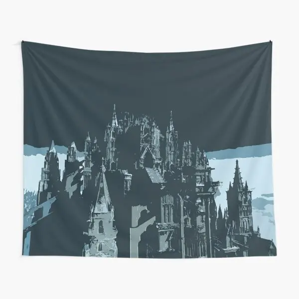 Anor Londo, собор древнего цвета, гобелен для спальни, настенное цветное покрывало с принтом, предмет искусства гостиной, Дорожный Коврик