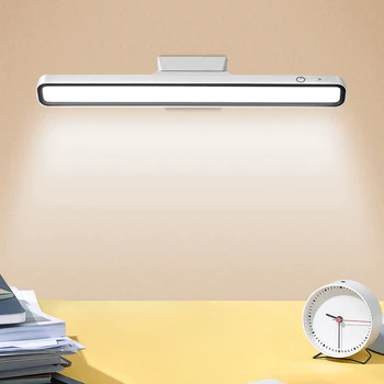LED 책상 램프, USB 충전식 조명, 무단 디밍 테이블 램프, 자석 침실 테이블 독서등