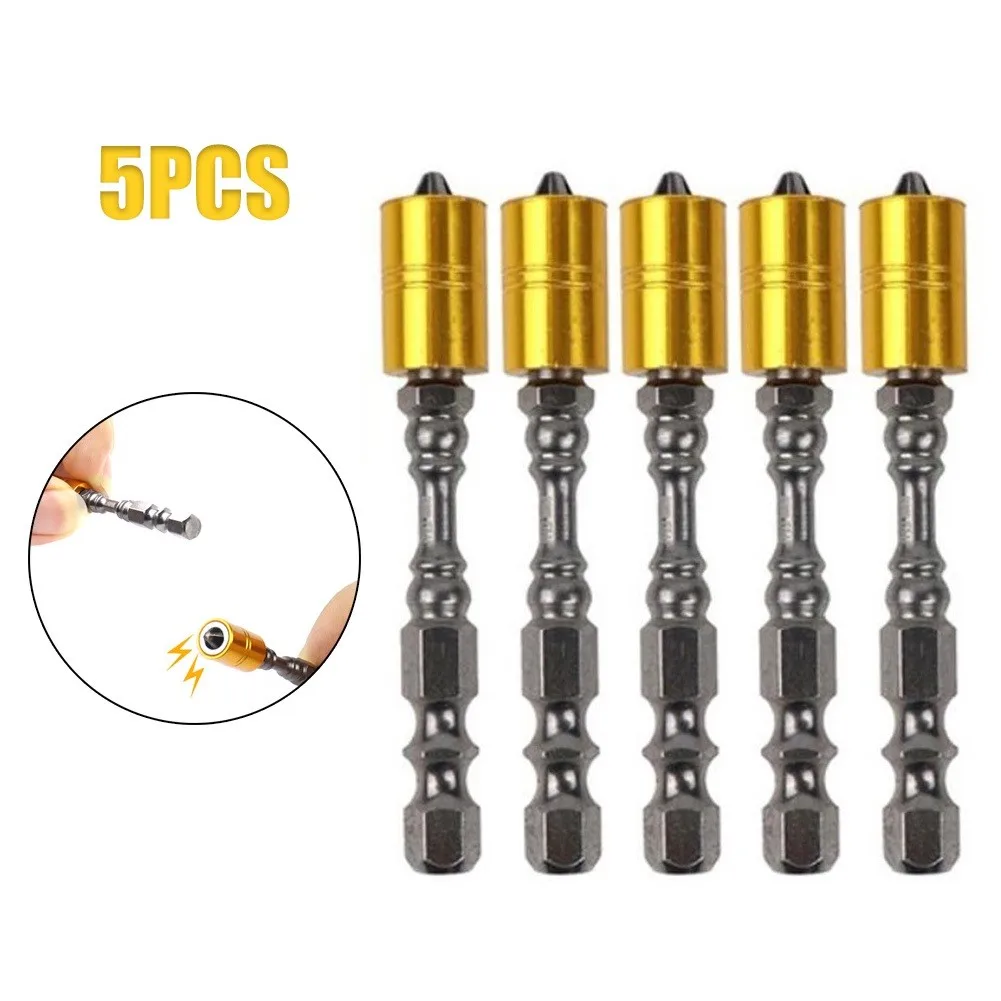 5 Pcs Screwdriver Bit Set 65mm Single Headed Electric Screw