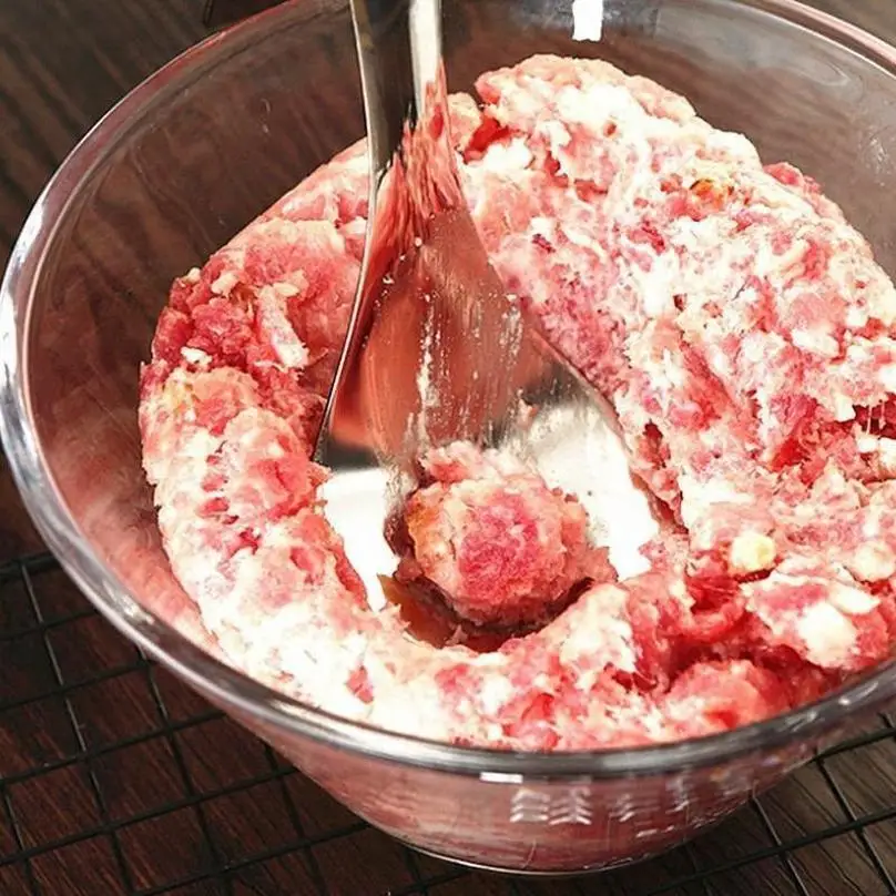 1 Pcs Maker Spoon Meat Baller With Elliptical Leakage Hole Stainless Steel Meat Ball Mold Kitchen Gadget Meat Tools