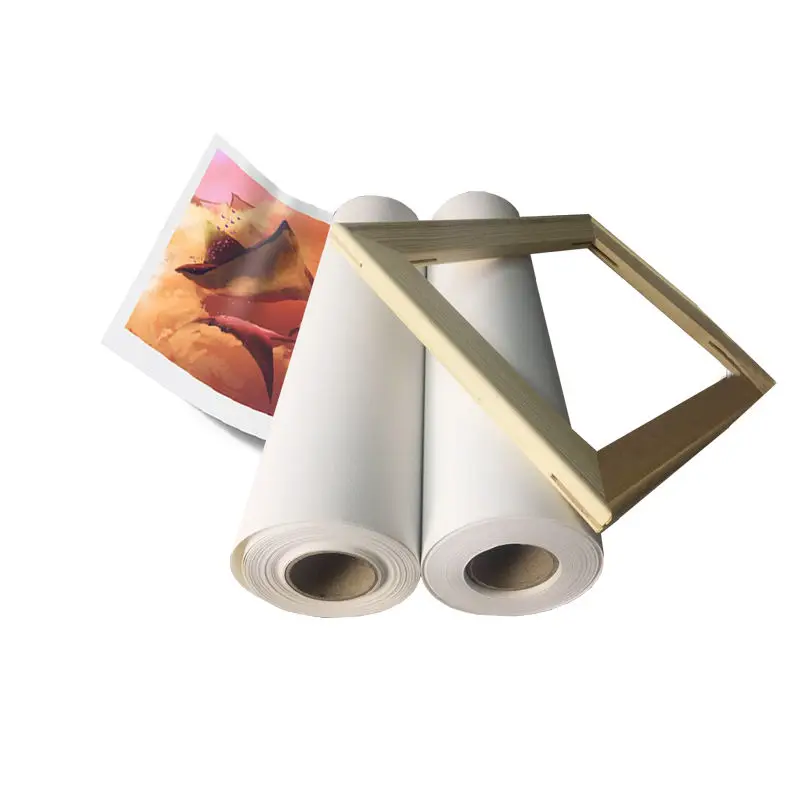 36"*30m 320gsm Matte Inkjet Digital Printing Polycotton Canvas Roll for Art Canvas
