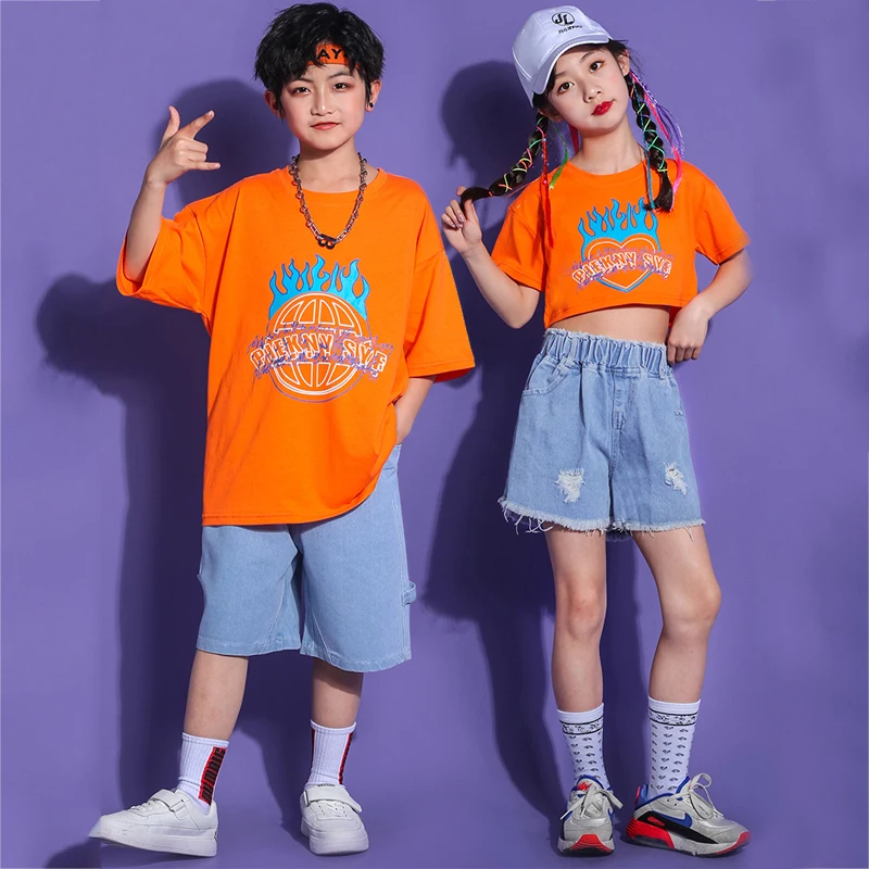 

Детская одежда для подиума для чирлидинга, одежда для выступлений для девочек и мальчиков, костюм для джазовых танцев, одежда в стиле хип-хоп, Детская Одежда для танцев SL6438