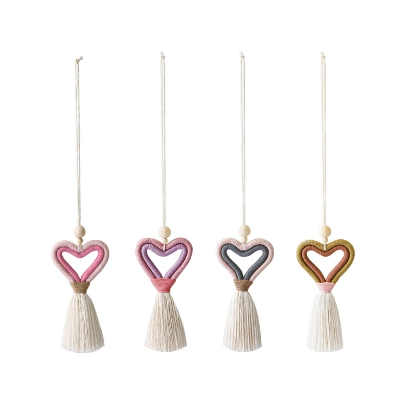 

50JA Handmade Wall Decoration Pendant Cotton Rope Woven Tassels Pendant for Car Truck