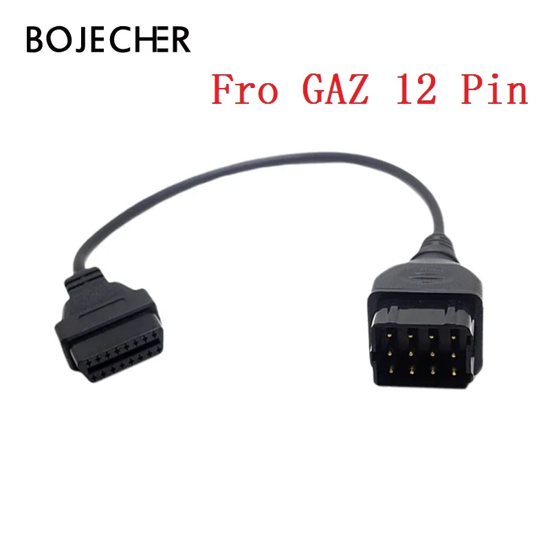 Per La Russia Gaz 12 Pin A 16Pin Obd2 Strumenti Diagnostici Per Auto Connettore Adattatore Cavo Odb2 Per Gaz 12 Pin Adattatore Cavo Auto