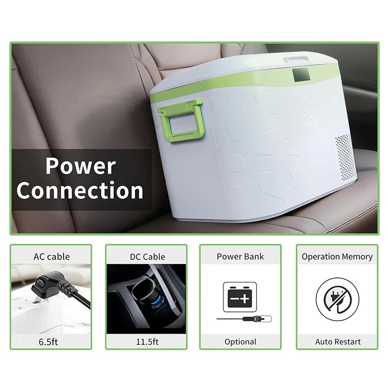 Professional Manufacturer 18L Car Fridges Home Car Dual-use Portable Fridge Freezer DC 12V/24V Mini Refrigerator Family Travel 5