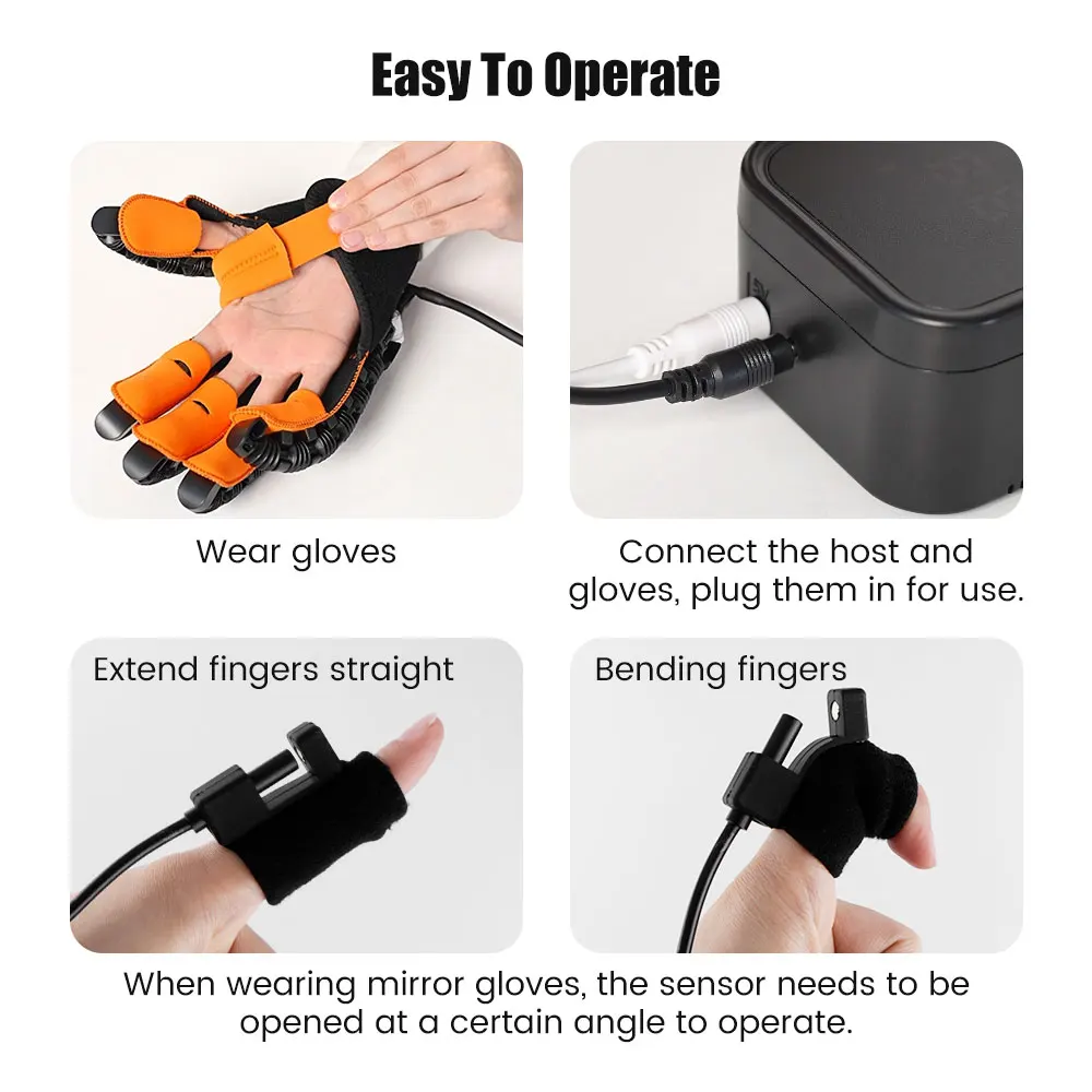 Hand Rehabilitation Robot Glove Stroke Rehabilitation Equipment Rehab Glove Robotic Hand Finger Exerciser Trainer hand rehabilitation glove