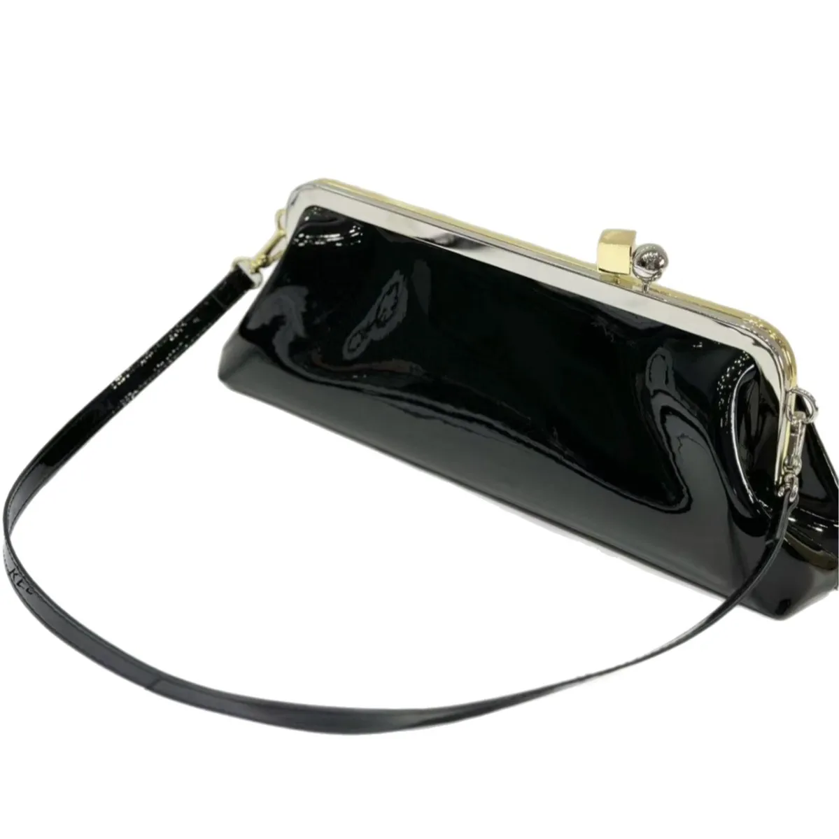 2025 New Style Hardware Clip bag French Bag Women's pu Leather Bag Single Shoulder And Cross-Body Casual Fashion Handbag