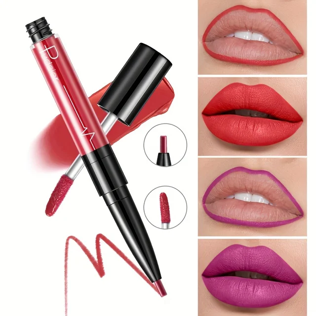 Ultra-Precise Waterproof Lip Liner - Lip Liners with High Pigment, Smooth, Sweatproof, Long-Lasting Wear for Perfect Lip Contour 2