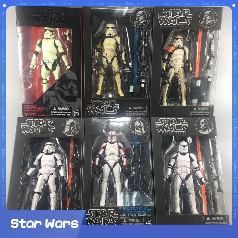 Star Wars Black Series Toys Darth Vader Darth Maul Imperial Stormtrooper Action Figures Clone Trooper Statue Model Toy Gifts