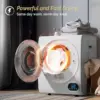 Portable Clothes Dryer, 110V 850W High End Front Load Laundry Tumble Dryer, 1.5 cu.ft Electric Dryer with Stainless Steel Tub & 2