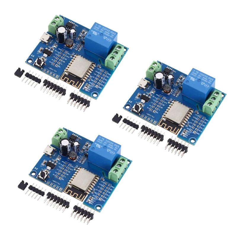 

Модуль контроллера 3x Wi-Fi, 5 В, 8-80 В постоянного тока, ESP8266, модуль беспроводного контроллера для управления умным домом Интернета вещей