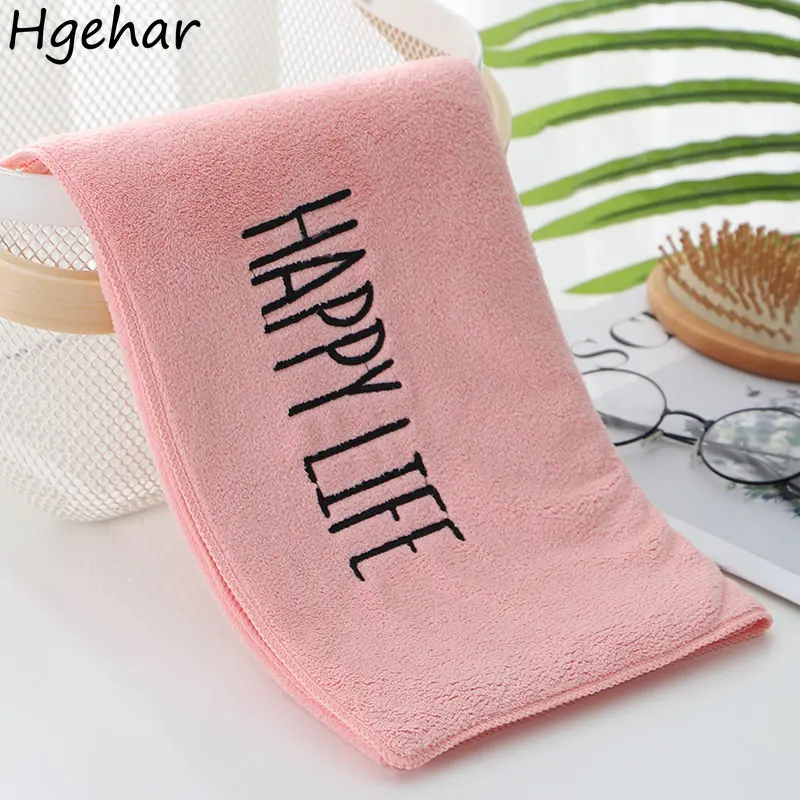 

Letter Towel Household Bathroom Soft Rectangle Face Towels Quick Dry Absorbent Washcloth Adults Hotel Travel Portable Toallas