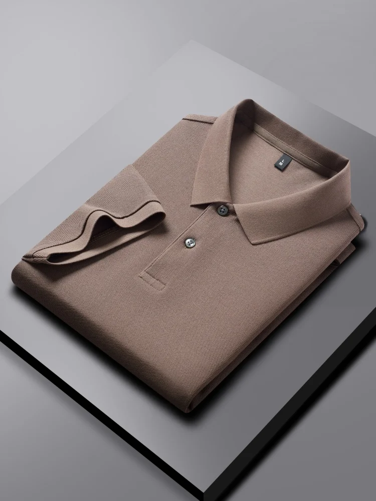 100% pure cotton luxury brand men's short sleeved polo shirt summer fashion stripe classic golf top casual silk business T-shirt 113 Sb5c3821a1d8e41dead4f1f06b81602334