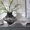 Nordic Glass Vase Flower Pot Garden Desk Luxury Table Acrylic Vase Transparent Plant Modern Small Floreros Office Decoration 1