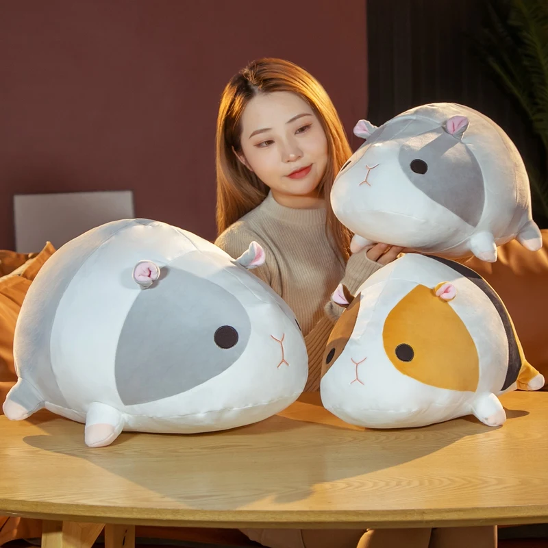 

Cartoon Hamster Hug Pillow Cute Chinchillas Plush Doll Soft Stuffed Animals Guinea Pig Toy for Children Kids Lovely Gift Present