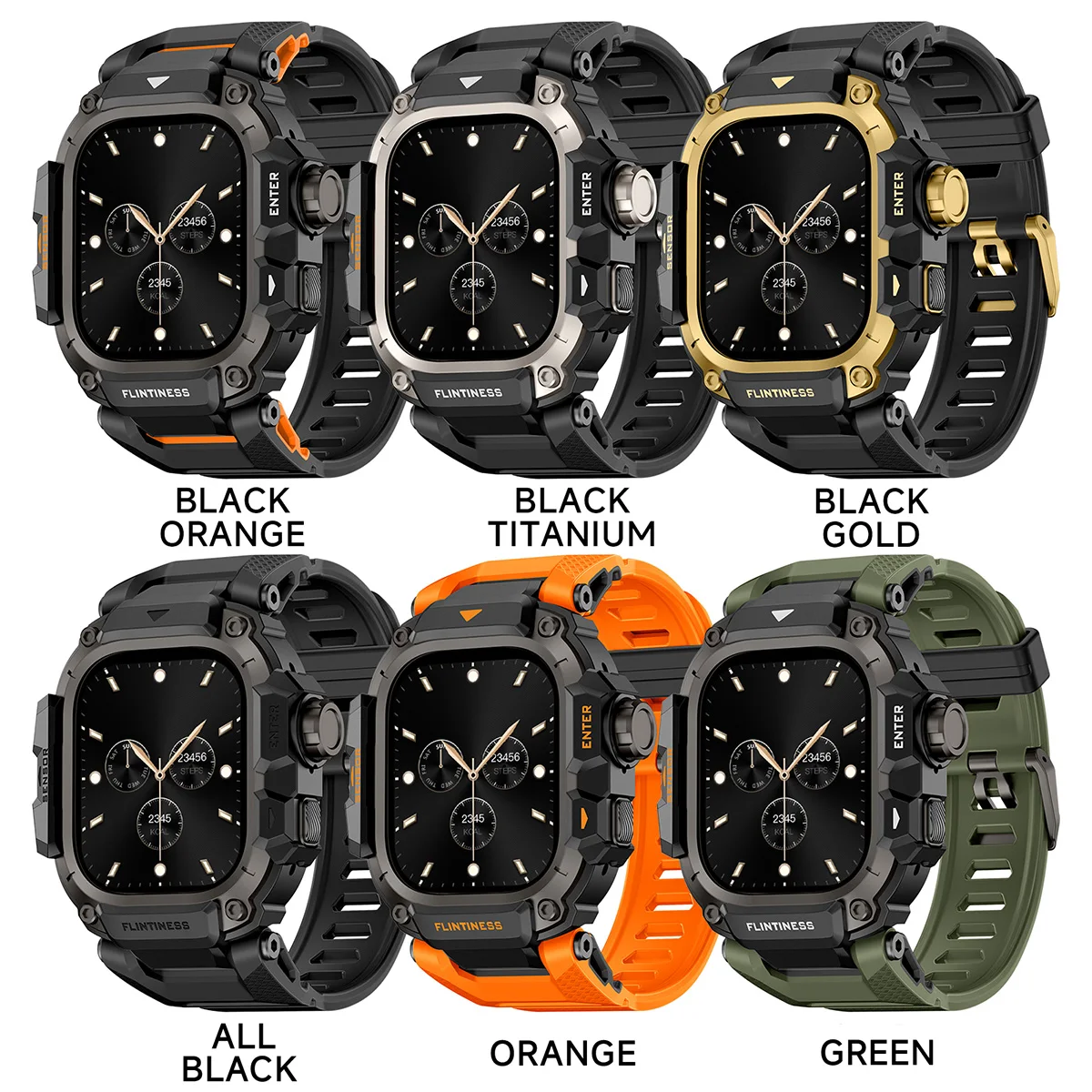 Luxury Mod Kit Case and Strap Set with Sports Frame Protector and Bracelet