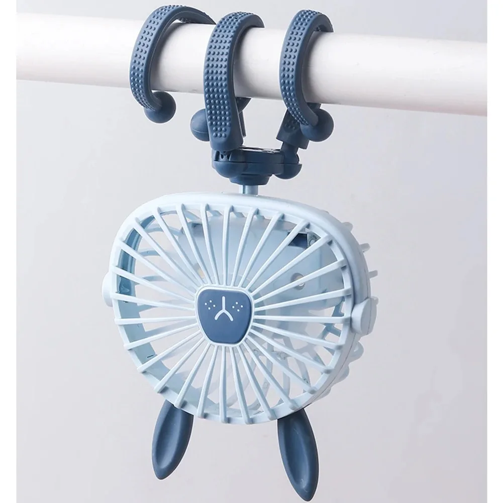 USB Rechargeable Octopus Electric Fan Stroller Stroller Fan Crib Portable Silent Small Fan 4