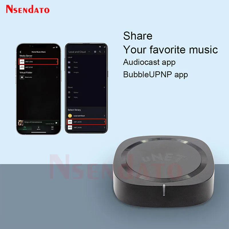 Audiocast uNET USB 음악 Nas 네트워크 오디오 공유 장치 어댑터 호환 UPNP iHome WiiM AudioPro Audiocast M5 M20 Amp50