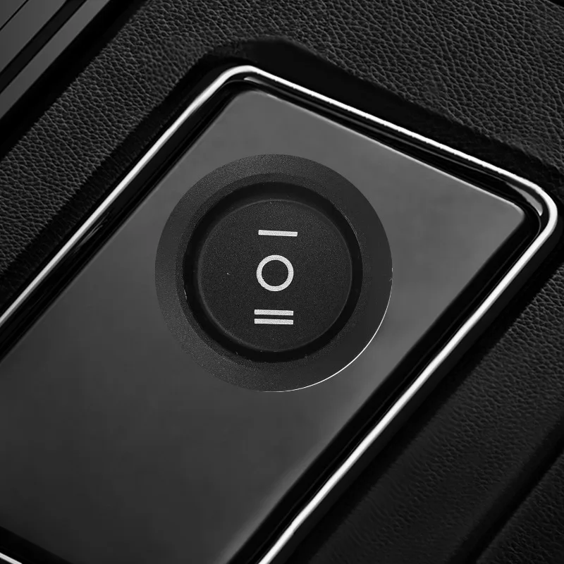 Round Rocker Switch 12V 3 Pin 3Position ON Off ON 10A/125V DC SPDT Circle Toggle Switch with Wires for Auto Marine Boat Switches