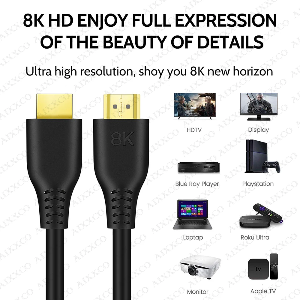 HDMI ȣȯ 2.1 ̺, HDTV Ʈ  PS4/5  ʰ HDR, eARC ARC HDCP, 8K @ 60Hz, 4K @ 120Hz, 48Gbps