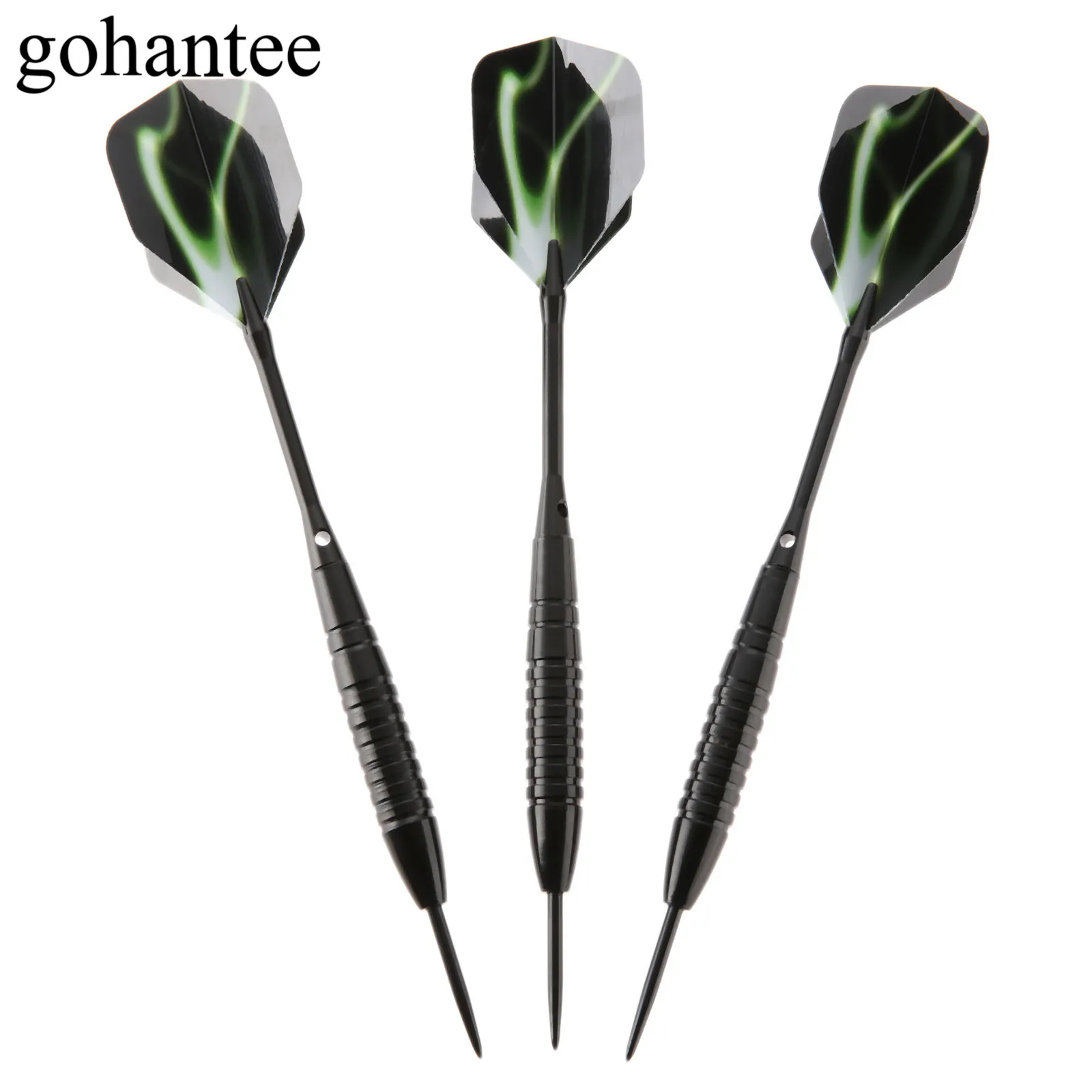 

gohantee 3Pcs 22g Steel Needle Tip High Quality Hard Point Darts, Aluminium Shaft & Barrel & Nice Dart Flights Darts Accessories