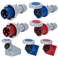125A CEE Industrial Power Outlet IP67 – 3/4/5 Pin 380V/415V Male Female Connector Set, Robust Shell, Surface or Flush Mount 6