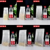 50PCS 3D Matte Frosted Plastic Visiable Bags Resealable Snack Coffee Cereals Tea Nuts Dried Fruits Meat Gifts Packaging Pouches 3