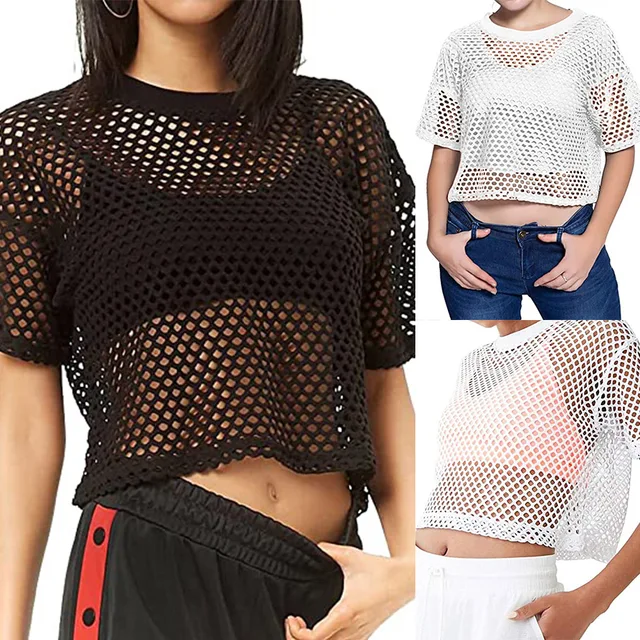 Camiseta rejilla mujer sale