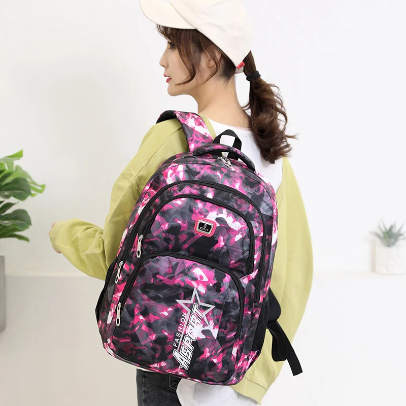 

Fashion backpack large capacity travel backpack men and women middle school student schoolbag starry laptop backpack