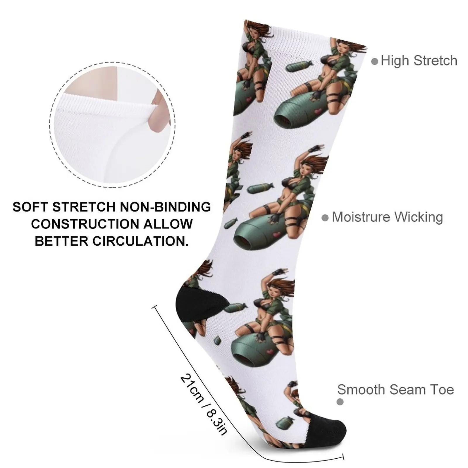 Pin up bomber Socks men gifts socks ladies Stockings