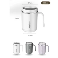 500ml Stainless Steel Coffee Cup Mug With Lid Creative PP Liner Portable Drinking Cup Milk Coffee Cup Gift For Kitchen Drinkware 5