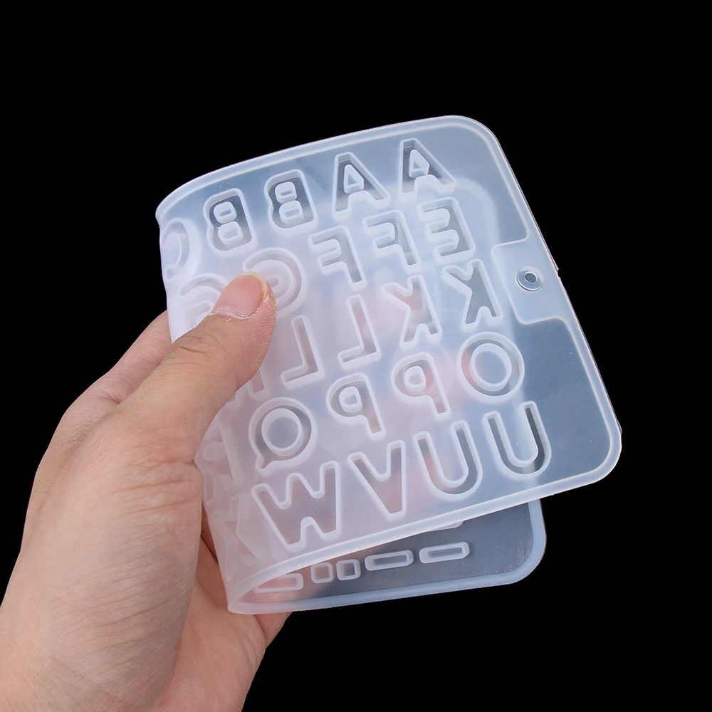 Stampi in silicone per ciondolo per lettere alfabeto forma per
