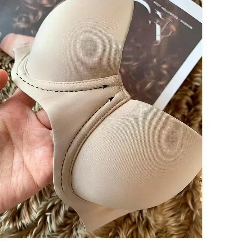 Seamless Bras for Women Invisible Underwear Push Up Bra 1/2 Cup Bralette Comfort Brassiere Nonwire Simple Sexy Lingerie 5